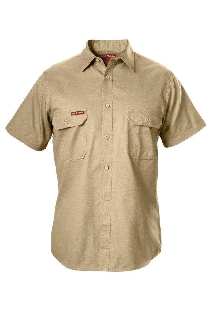 Hard Yakka Short Sleeve Cotton Drill Work Shirt Y07510 Metro Workwear.